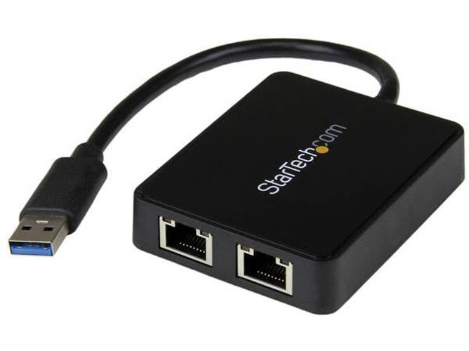 STARTECH.COM Adaptador STARTECH.COM USB 3.0 - 2x RJ45