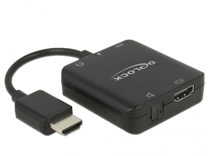 DELOCK Adaptador DELOCK 63276 HDMI tipo A (Estándar) Negro