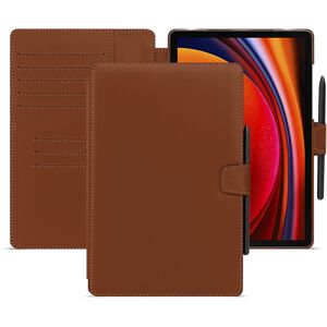 Noreve Housse cuir Samsung Galaxy Tab S9 Évolution Marron PU