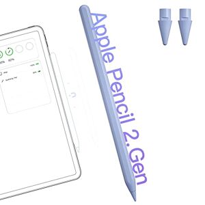 Stylet pour iPad, Apple Pencil 2e Gén pour Apple iPad 10/9/8/7/6e Gén