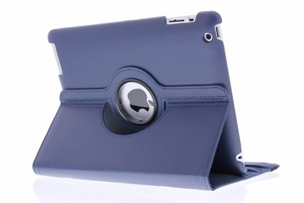 Coquedetelephone.fr Étui de tablette portefeuille rotatif à 360° pour l'iPad 2 / 3 / 4 - Bleu