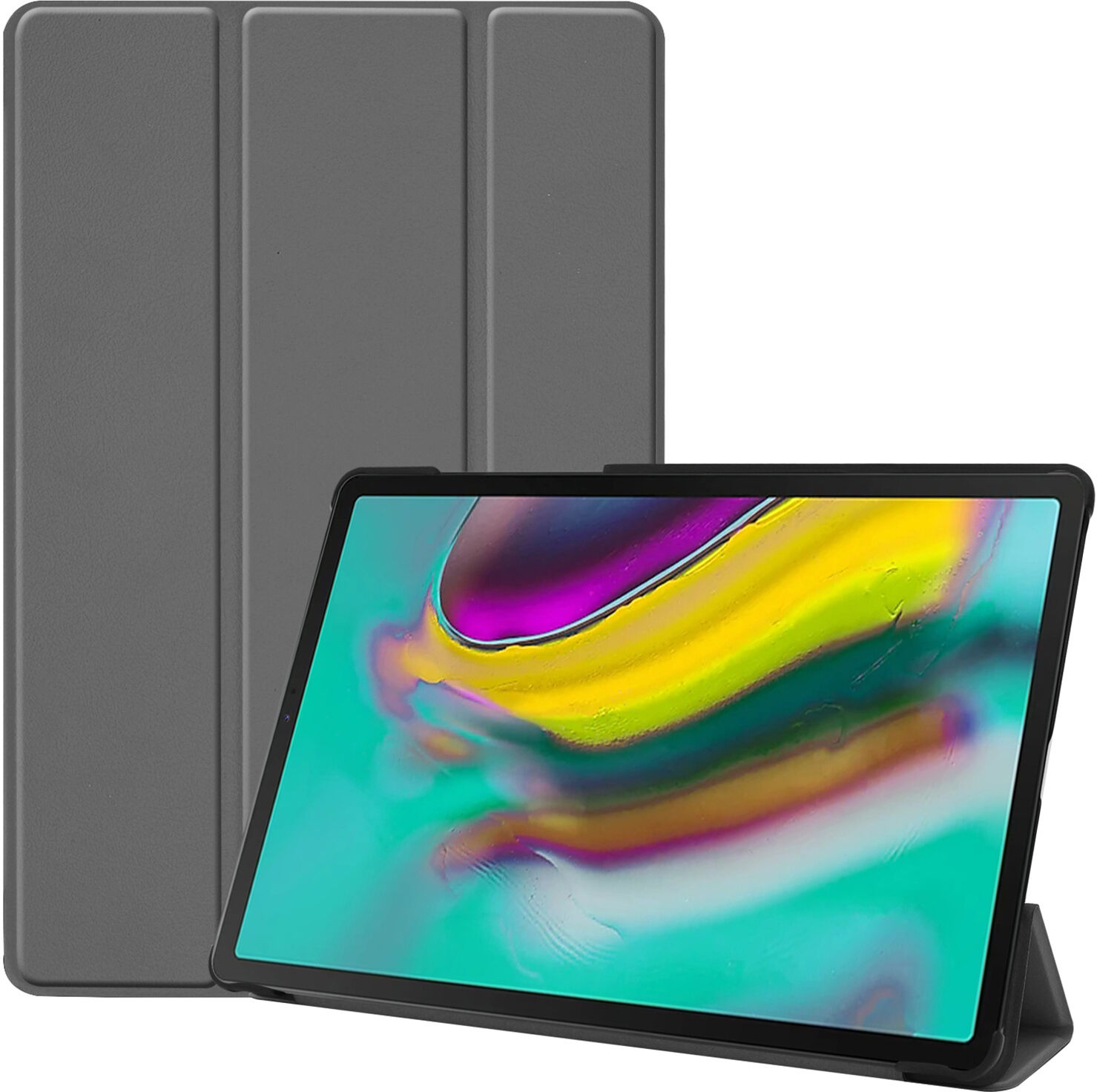 iMoshion Étui de tablette portefeuille Trifold pour Samsung Galaxy Tab S5e - Gris