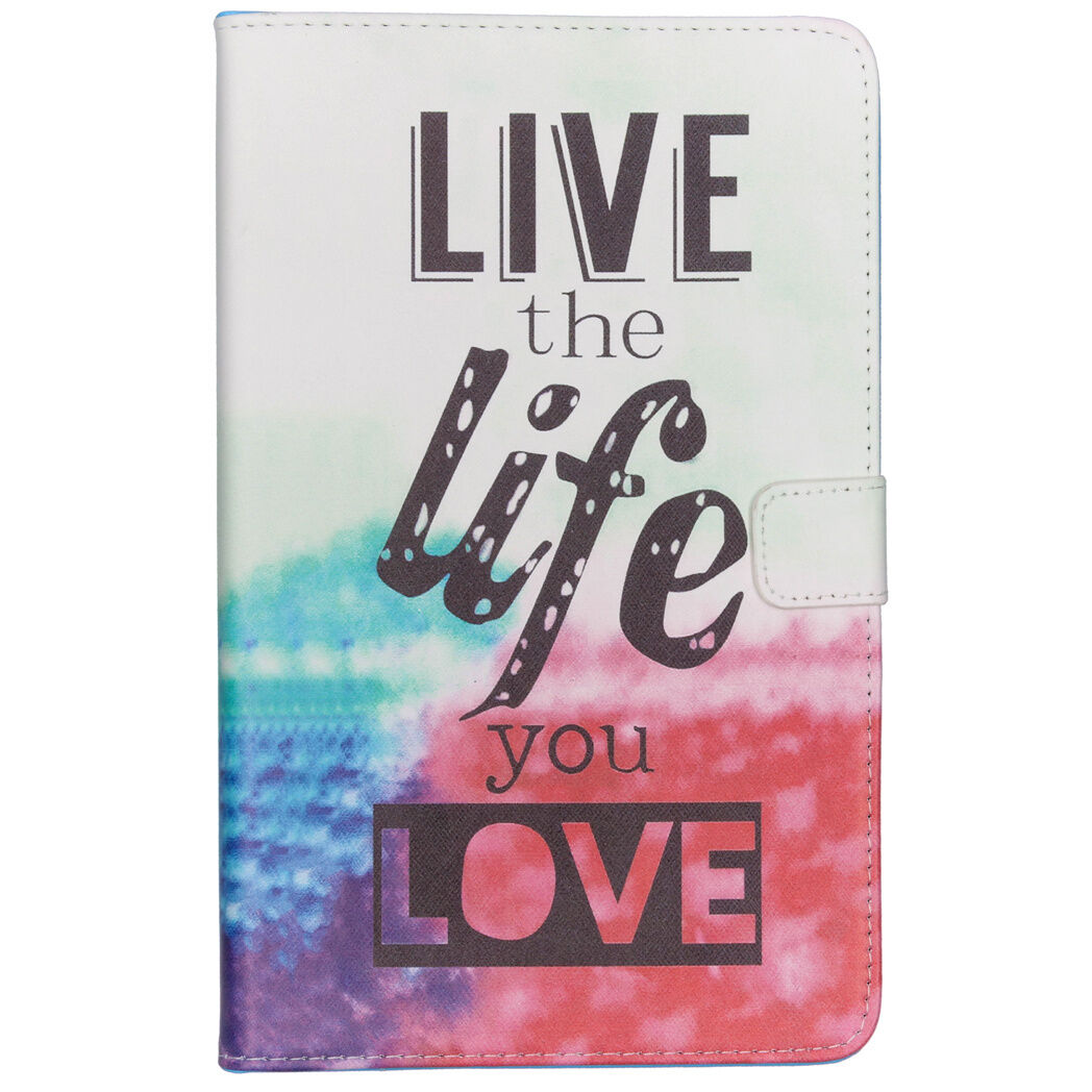 Coquedetelephone.fr Étui à rabat silicone design pour Samsung Galaxy Tab A 10.1 (2019) - Live the life