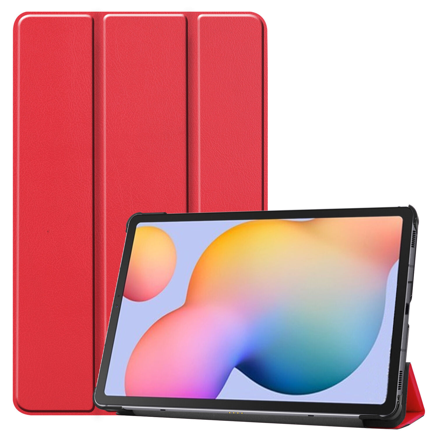 iMoshion Étui de tablette portefeuille Trifold pour le Samsung Galaxy Tab S6 Lite - Rouge