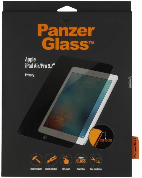 PanzerGlass Protection d'écran Privacy pour l'iPad (2018) / (2017) / Air (2) / Pro 9.7