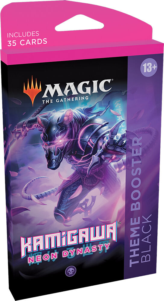 Wizards of the Coast Magic Kamigawa Theme Booster Black Neon Dynasty