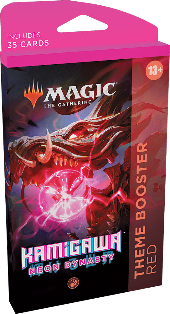 Wizards of the Coast Magic Kamigawa Theme Booster Red Neon Dynasty