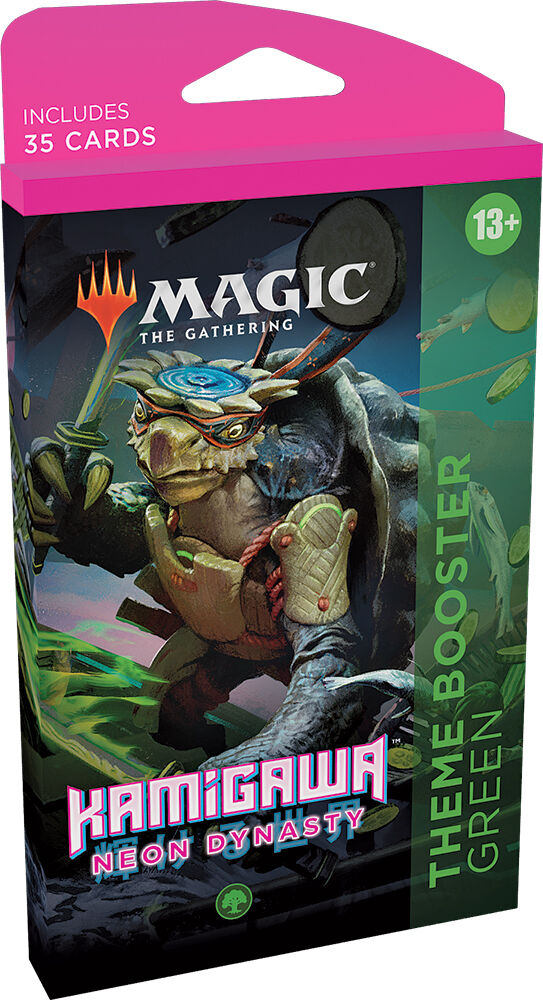 Wizards of the Coast Magic Kamigawa Theme Booster Green Neon Dynasty