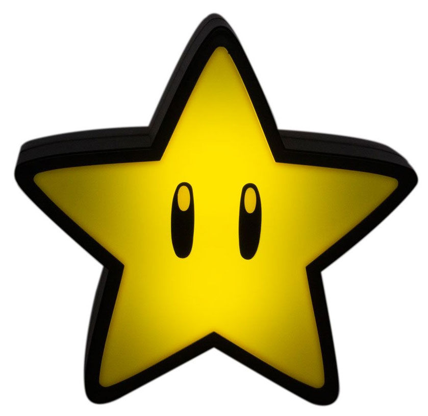 Paladone Super Mario Lampe Super Star - 12 cm