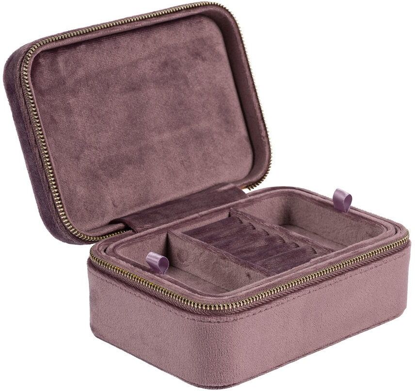 DARK Velvet Jewellery Box Dusty Grape