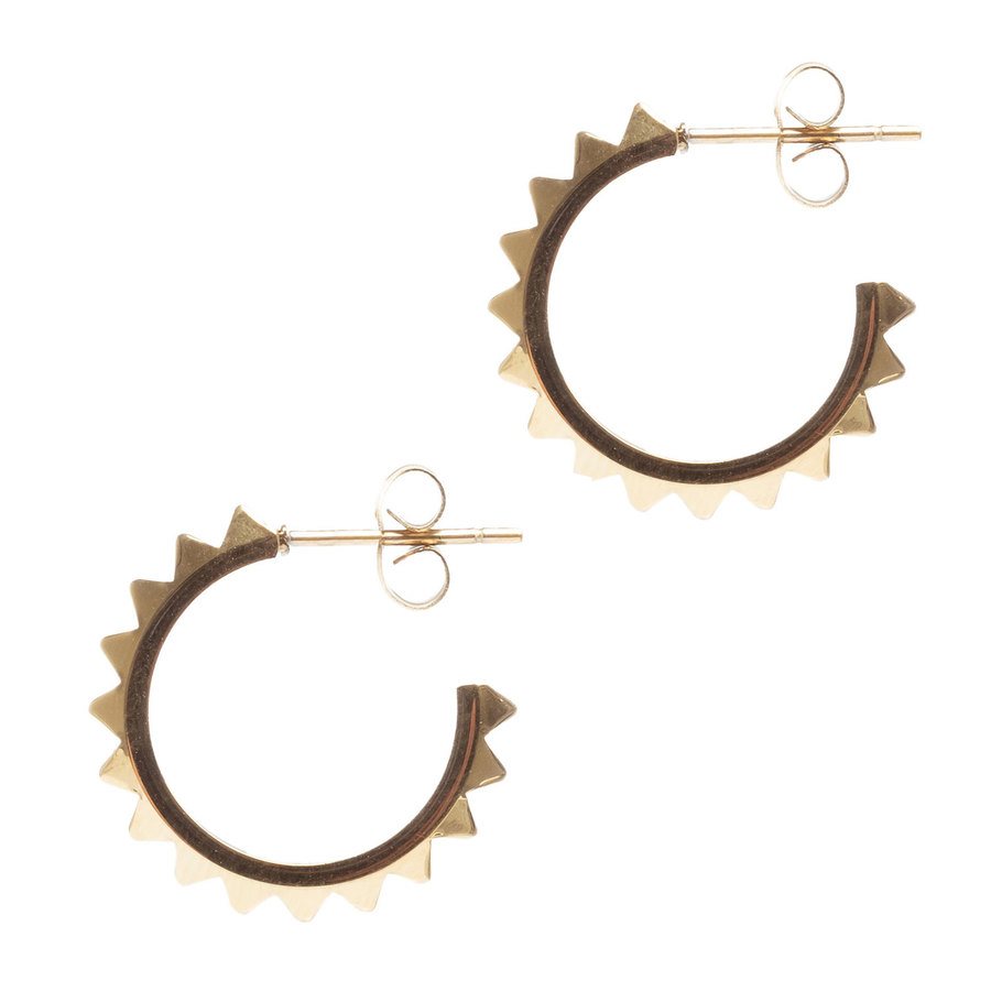 DARK Stud Hoop Small Gold