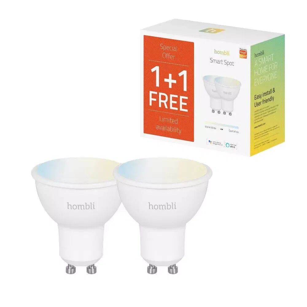 Hombli GU10 Smart Spot med. RGB 4,5W - Hvit