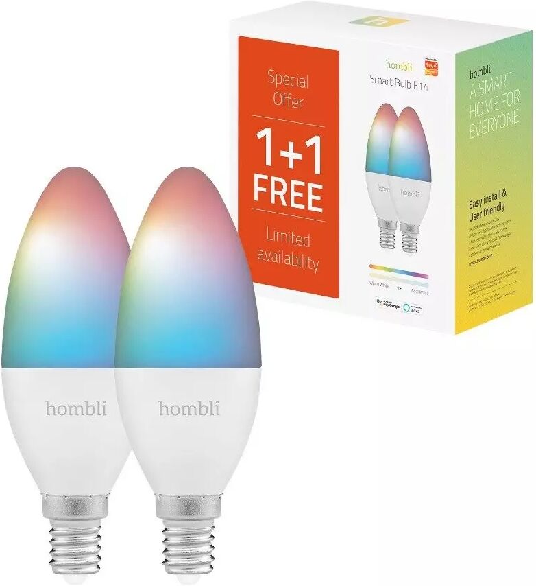 Hombli E14 Smart Pære med RGB 4,5W - Hvit