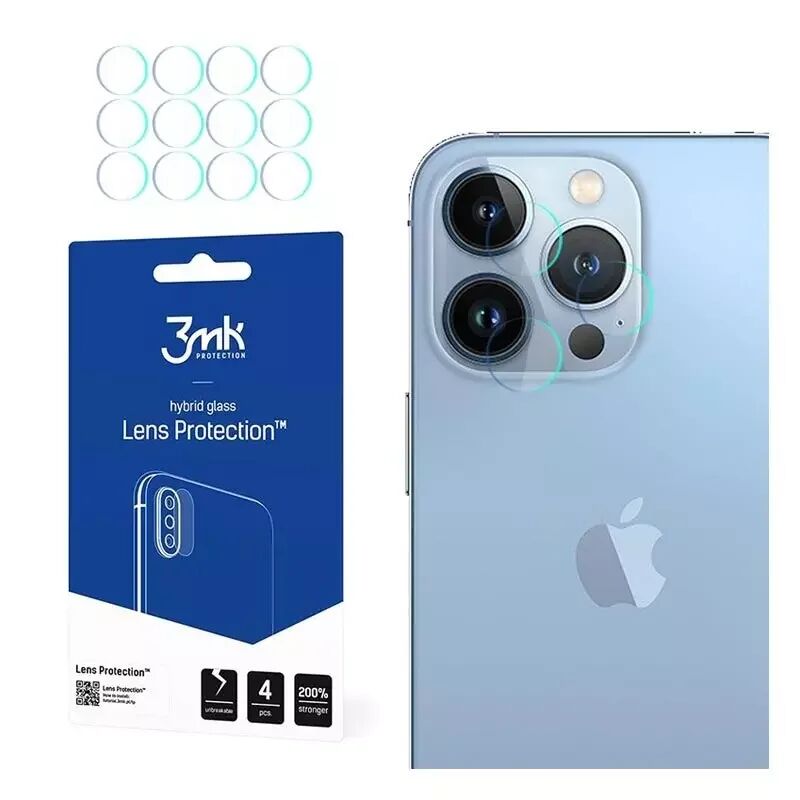 3MK iPhone 13 Pro Beskyttelsesglass for Kameralinse - 4 stk