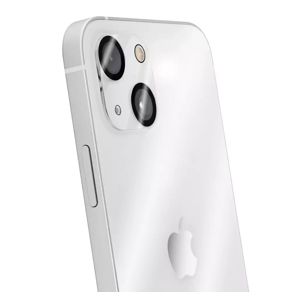 QDOS iPhone 13 QDOS OptiGuard Kameralinsen Beskyttelsesglass - Gjennomsiktig / Svart Kant