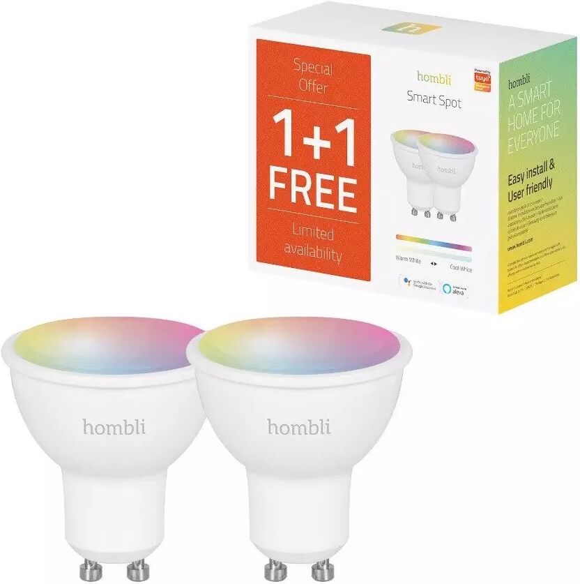 Hombli GU10 Smart Pære med RGB 5W - Hvit