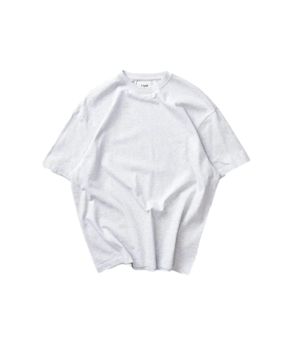 Livid Nelson Organic Light Grey T-Shirt Lysegrå  male S