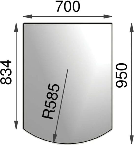 Norsk Kleber GULVPLATE GRÅ MARMOR BABINA/KRISTIN RV. 70X95 CM