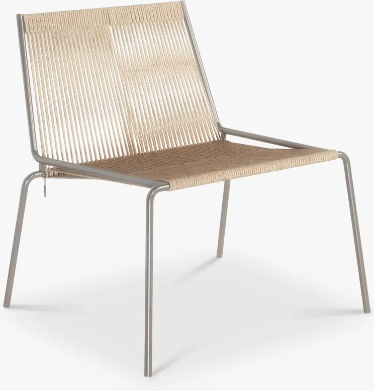 Thorup Copenhagen Noel Lounge Chair, Steel / Nature