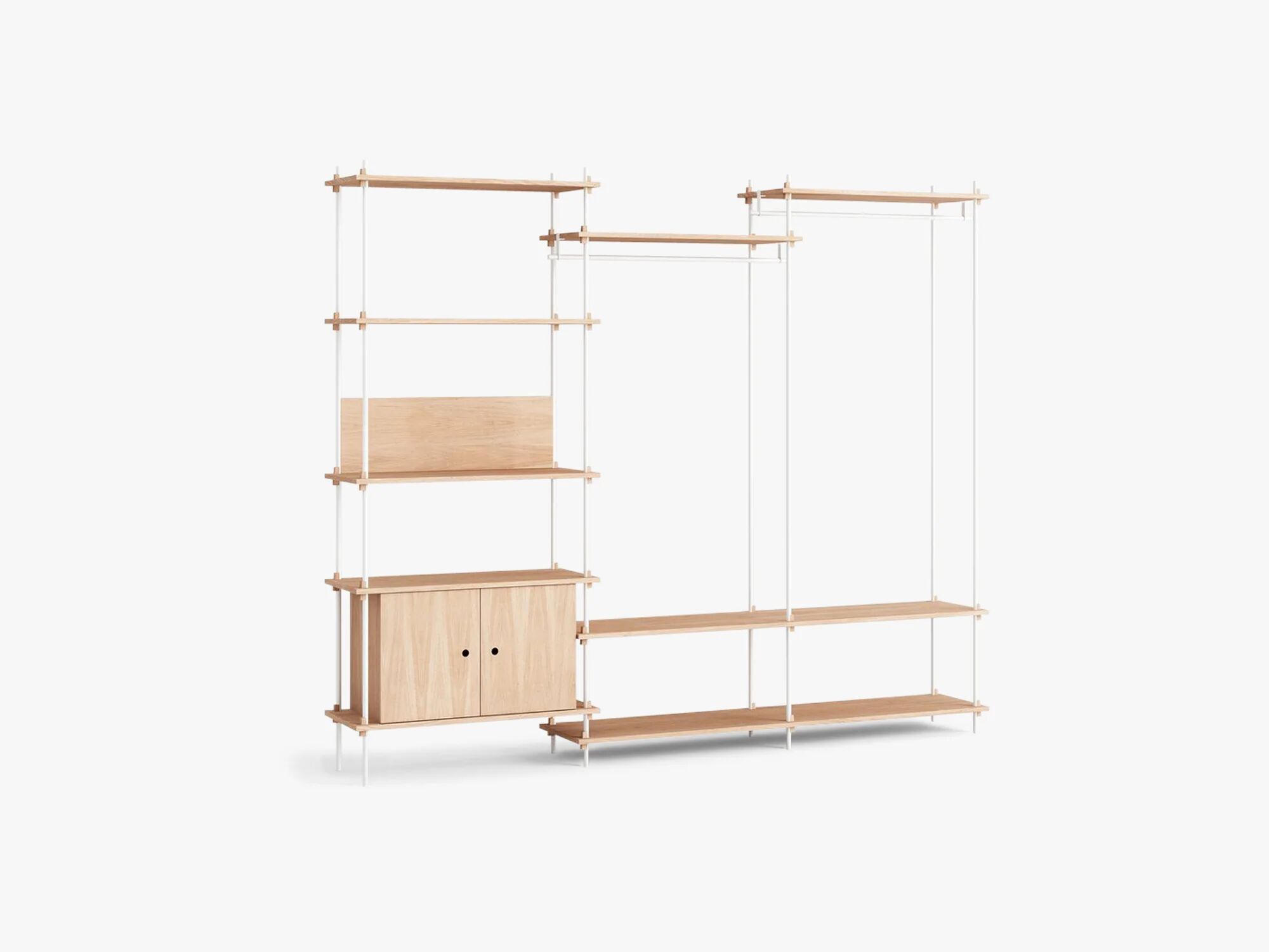 Moebe Shelving System - S2003C, OAK / Hvit