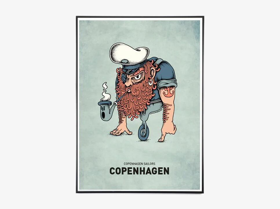 Copenhagen Poster Ett hjul