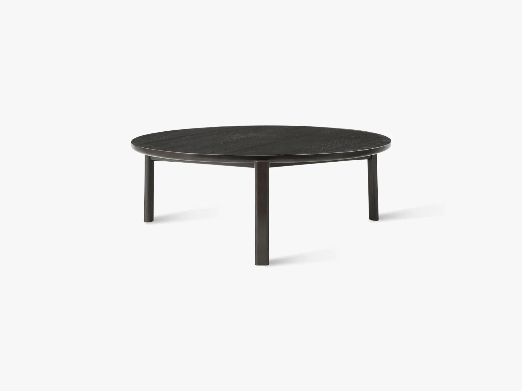 Menu Passage Lounge Table,Ø90, Dark Lacquered Oak