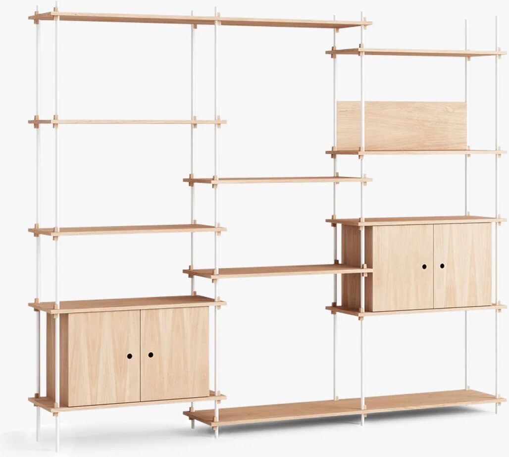 Moebe Shelving System - S2003B, OAK / Hvit