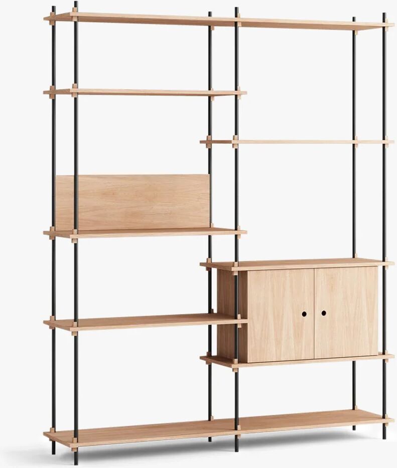 Moebe Shelving system - S2002C, OAK / svart