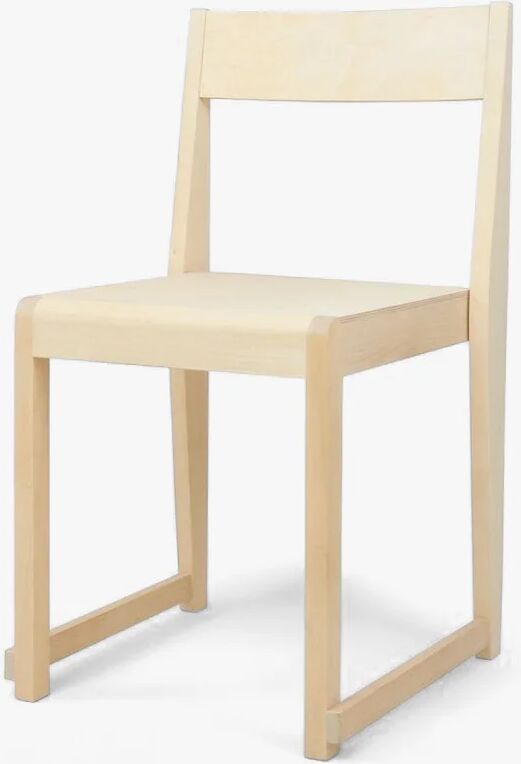 FRAMA Stol 01 Natural Wood Frame, Natural Wood Seat