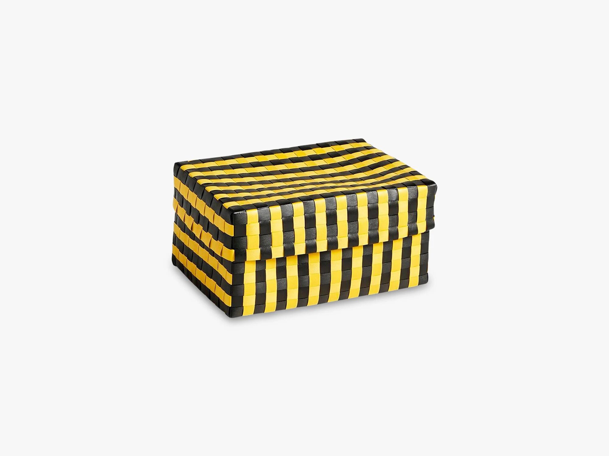 HAY Maxim Stripe Box S, Yellow / Black