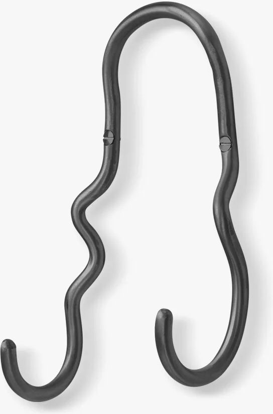 Ferm Living Curvature Double Hook, Black Messing