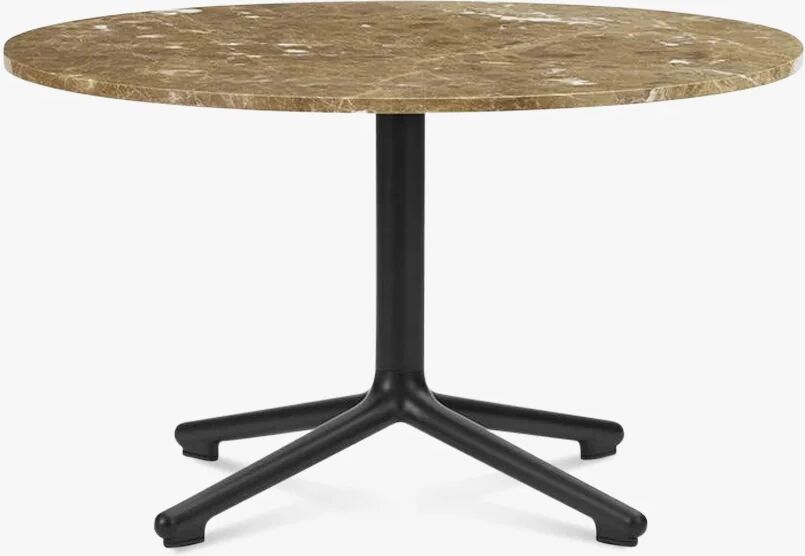 Normann Copenhagen Lunar Coffee Table Black Alu, Marmor