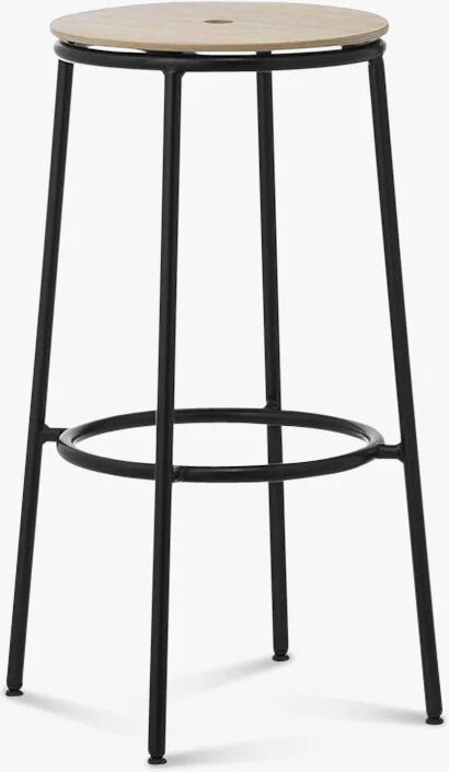 Normann Copenhagen Circa Barstool 75 cm Svart stål, eik