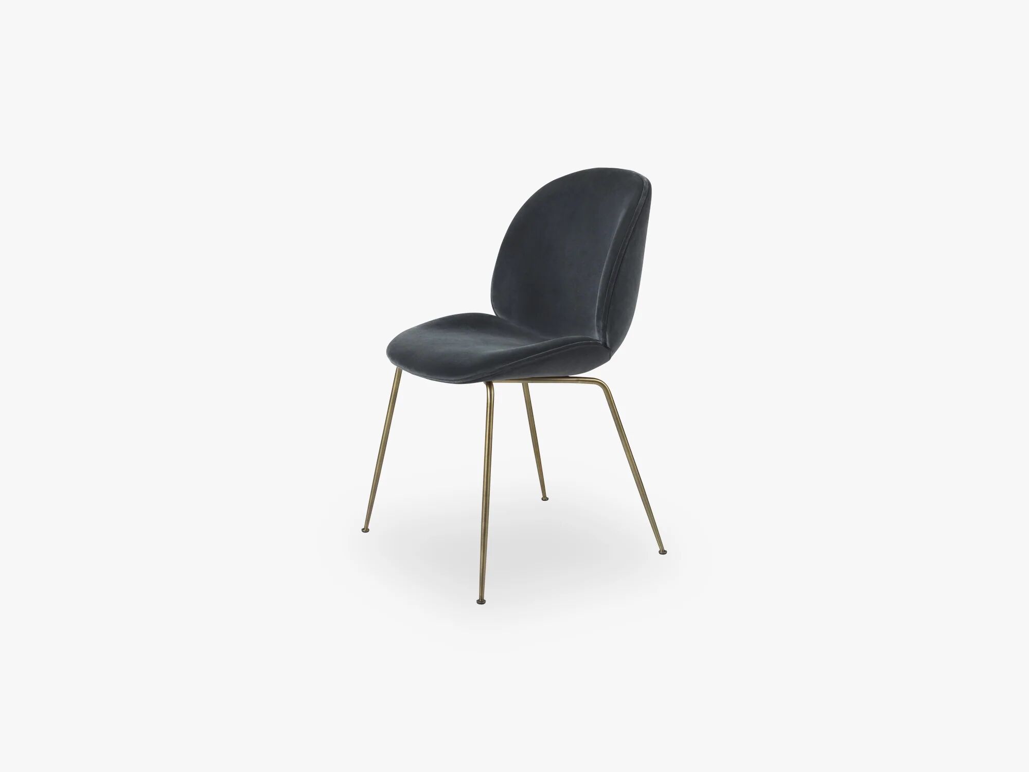 GUBI Beetle Dining Chair (Fully), Antique Brass, Grp 04, Ritz, Nevotex (0408)