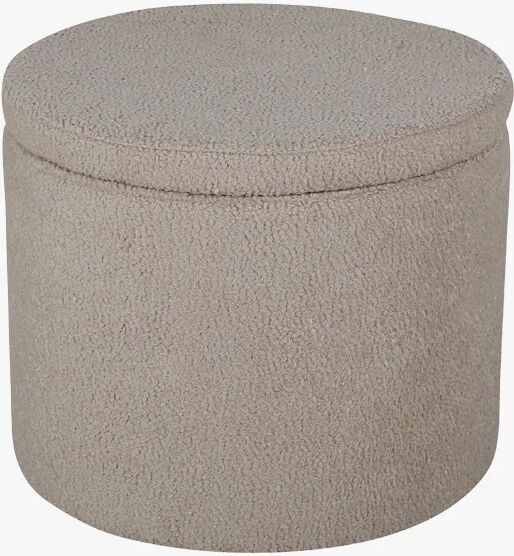 Room Essentials Dunk Pouf, Beige Teddy