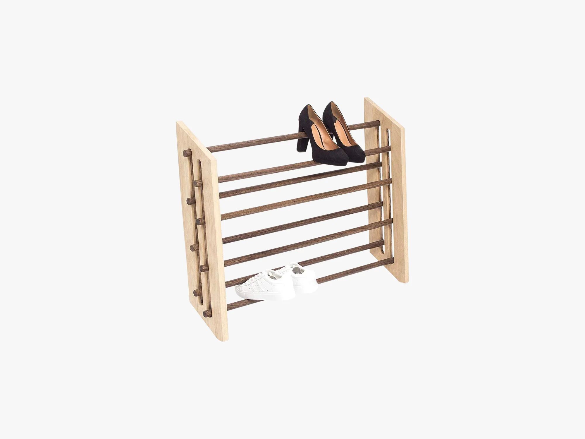 Roon&Rahn Moodstand Skost Rack W78, oljert eik / mørkfarget eik