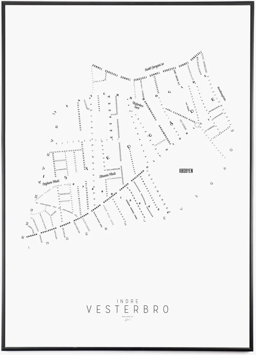 Enklamide Indre Vesterbro III - Hvit