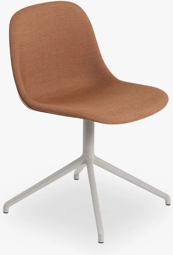 Muuto Fiber Side Chair - Swivel WO Return - Textile Shell, Remix 452 / Grey