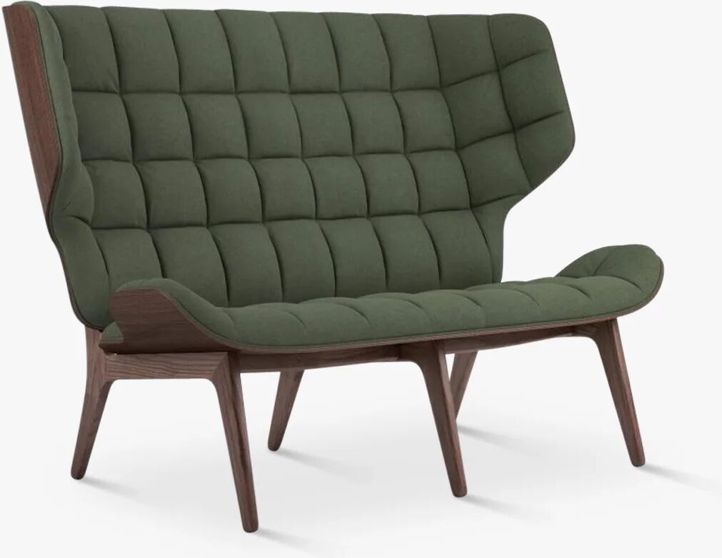 NORR11 Mammoth Sofa, Dark Stained / Forest Green