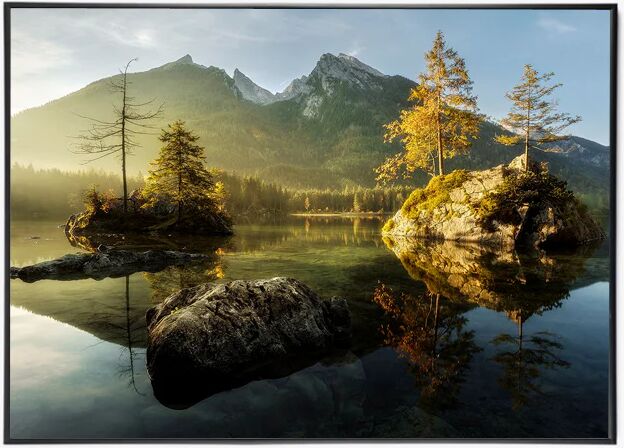 Incado Fine Art Lerret, H90, Hintersee Soloppgang