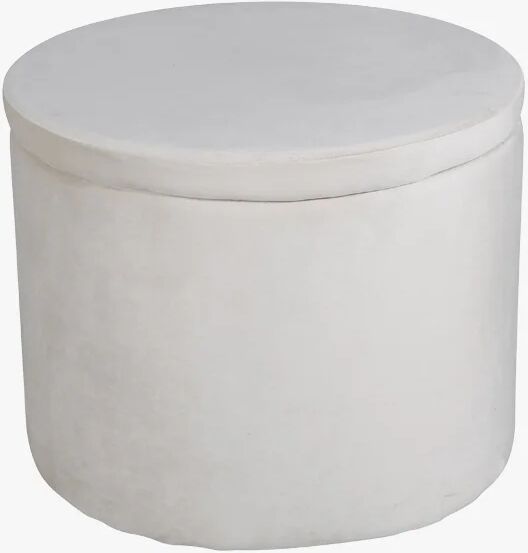 Room Essentials Dunk Pouf, Beige Velvet