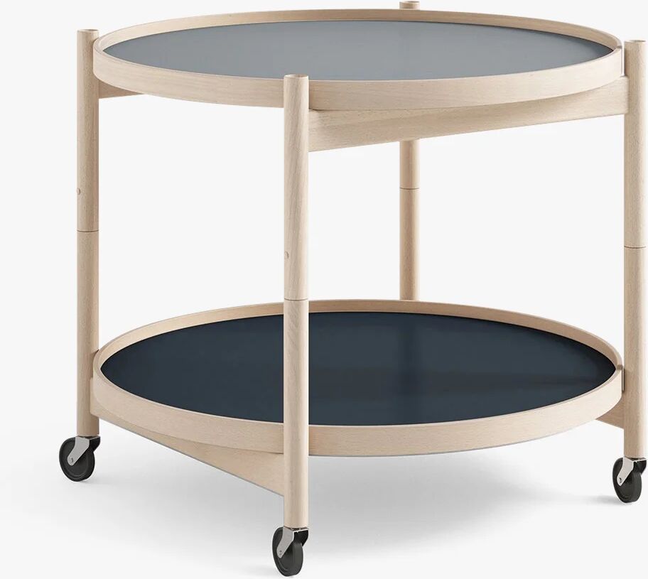 Brdr. Krüger Bølling Hill Table Ø60 Beech Nature, Blue / Dark Blue