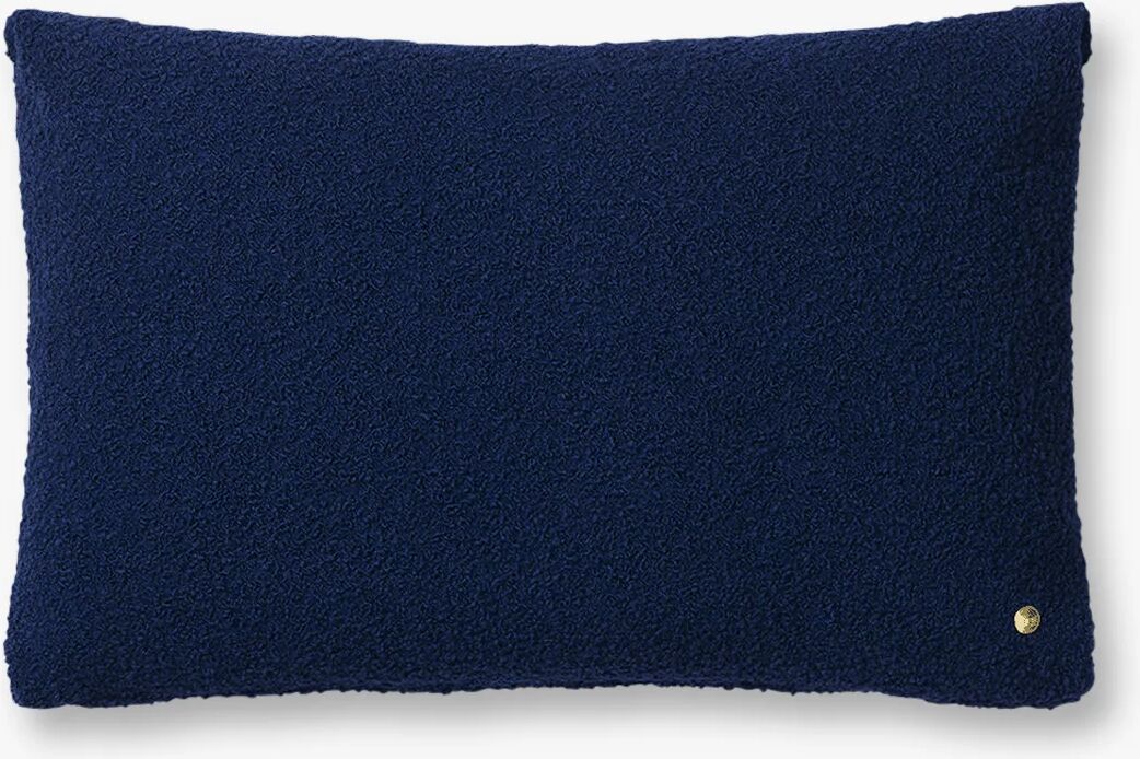 Ferm Living Ren pute - Ull Boucle, Deep Blue