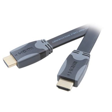 Vivanco Vivanco HDMI High Speed Ethernet kabel, flat/gull 3 m. 4008928421040