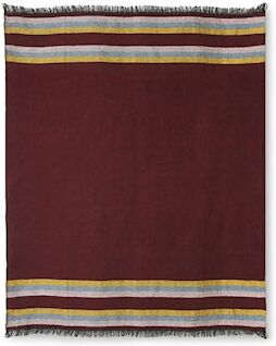 HKliving DORIS for HKLIVING: fluffy throw burgundy (130 x 150)