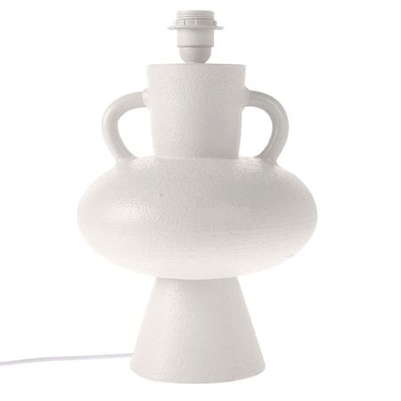 HKliving stoneware lamp base white L