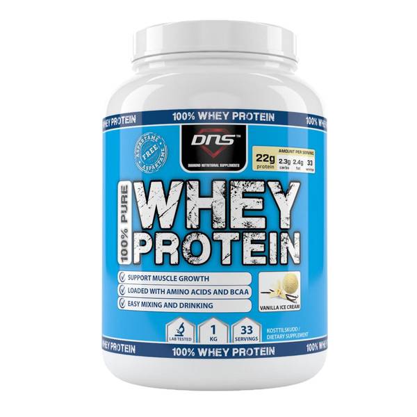 DNS 100% Pure Whey Protein Vanilje 1kg