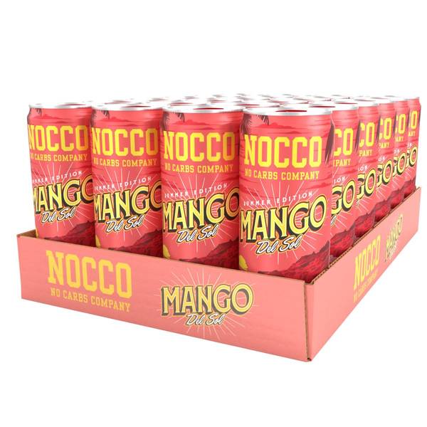 Nocco 24 X 330ml Nocco Mango Del Sol - Inkludert Pant