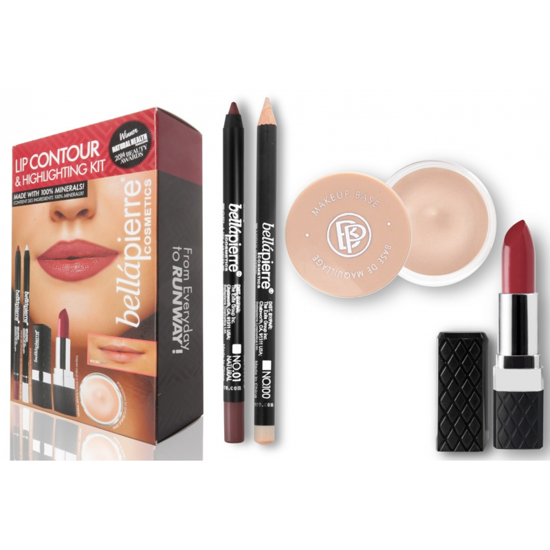 Bellápierre Cosmetics Lip Contour & Highlighting Kit Natural 4 stk Gaveeske