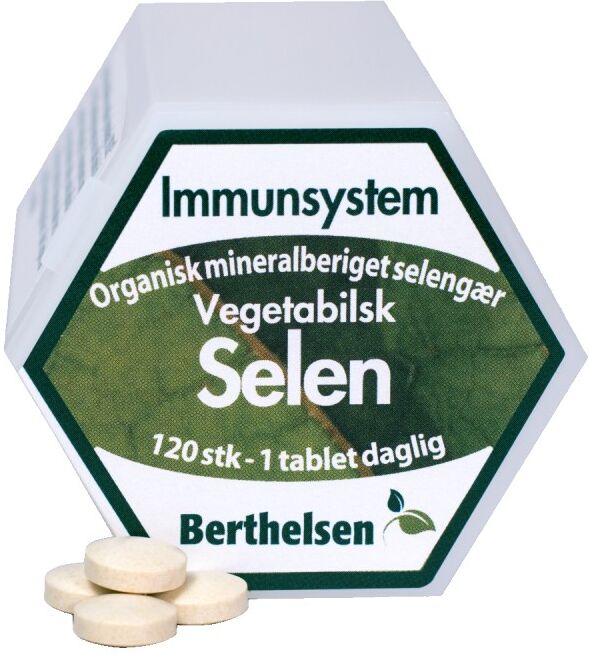 Berthelsen Selen 100 mcg - Vegetabilsk 120 tabletter Mineraler